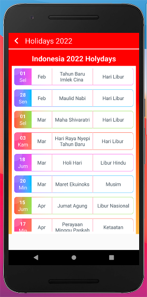 Kalender Indonesia 2022 Screenshot 3