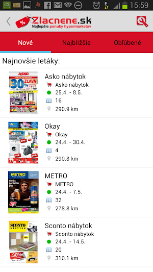 Zlacnené.sk Screenshot 2