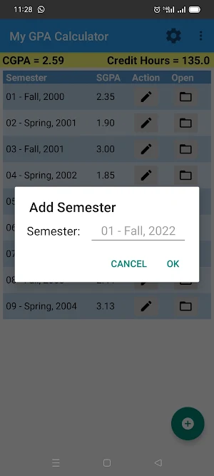 My GPA Calculator Screenshot 1