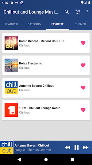 Chillout and Lounge Music Radio Screenshot 3
