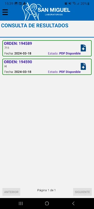 Laboratorios San Miguel Screenshot 1