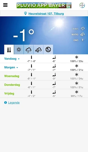 Weer Météo Bayer Screenshot 0
