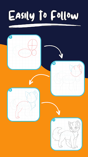 Draw Animals Step by Step Screenshot 3