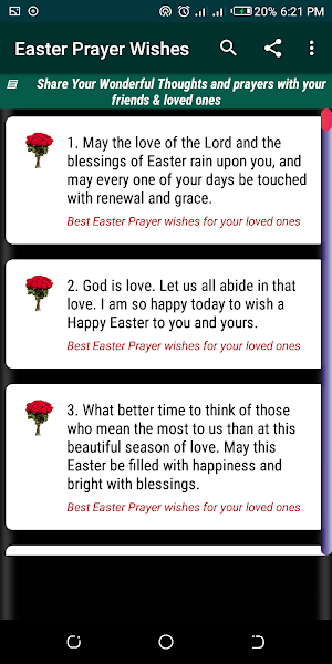 Easter Prayer Wishes Screenshot 3