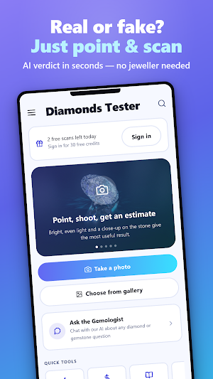 Diamonds Tester - Gem Scanner Screenshot 0
