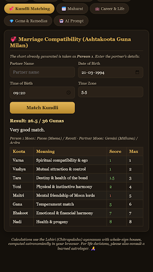 Jyotish Guru: Kundli & Dasha Screenshot 3