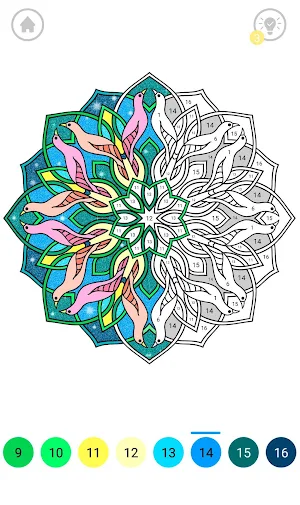 Mandala Color by Number - Mandala Coloring Book Screenshot 3