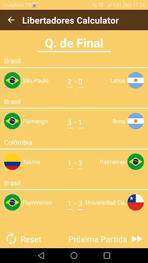 Libertadores Calculator 2022 Screenshot 3