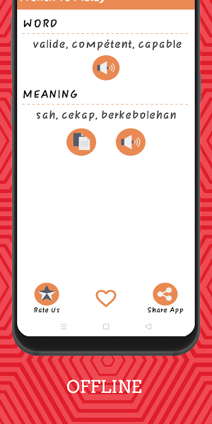 French To Malay Dictionary Offline Screenshot 2