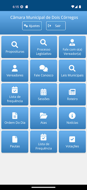 Câmara Municipal Dois Corregos Screenshot 0