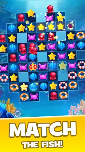 Fish Crush Match 3 Rescue Game Screenshot 3