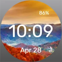 Colorful Mountains Watch Face