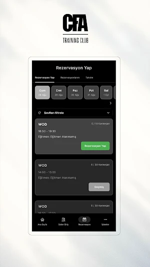 CFA Training Club Screenshot 3
