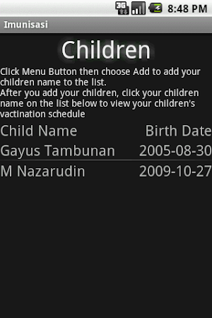 Imunisasi Screenshot 0