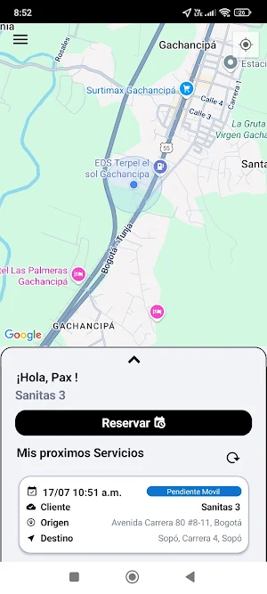 360 Movil Pasajero Screenshot 2