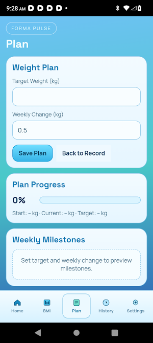 FormaPulse Weight Coach Screenshot 2