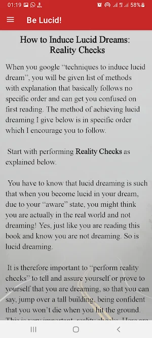 Lucid Dreaming Guide Screenshot 3