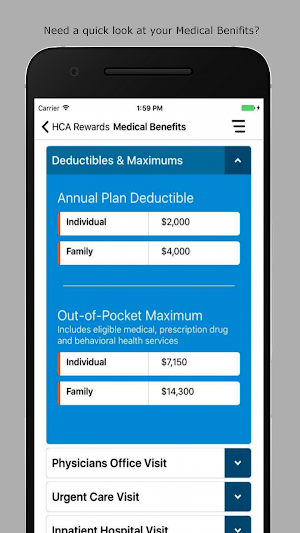 HCA Rewards Screenshot 1