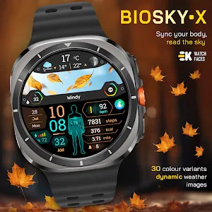 BioSky-X - Watch Face Screenshot 2