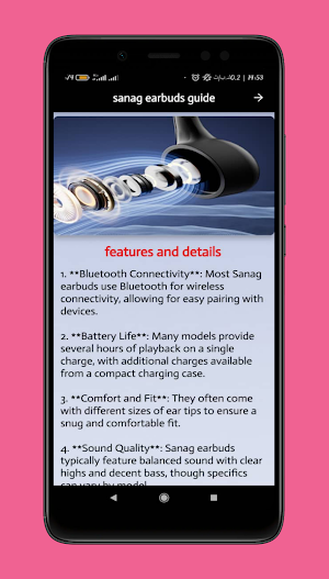 sanag earbuds guide Screenshot 0