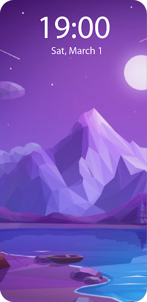 Purple Live Wallpaper Parallax Screenshot 2