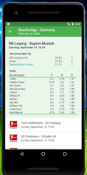 Football Matches, Tips and Odds Screenshot 1