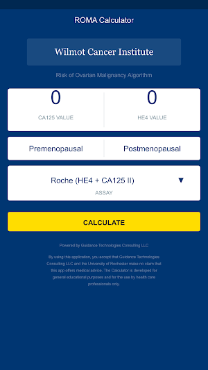 ROMA Calculator Screenshot 0