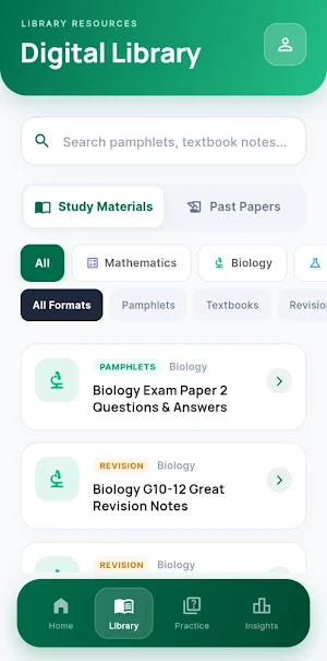 ECZ Study Tool: Papers & Quiz Screenshot 2