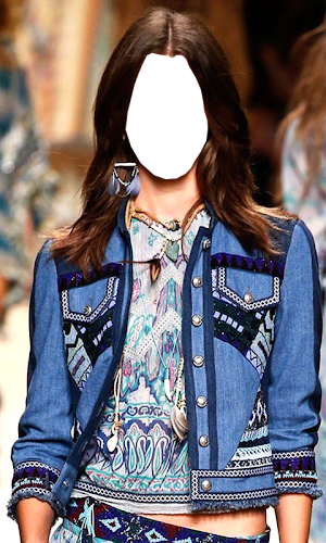 Women Jeans Jacket Photo Suit Screenshot 0