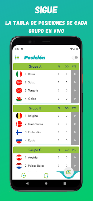 Eurocopa 2020 en 2021 - Resultados en vivo Screenshot 2