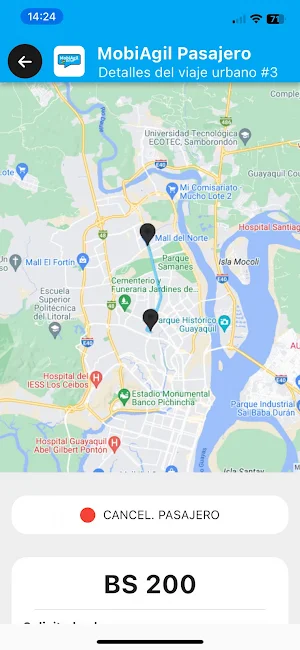 MobiAgil Pasajero Screenshot 3