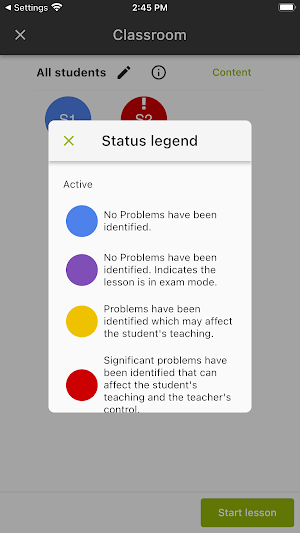 Relution Teacher Screenshot 2