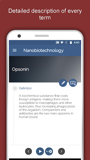 Nanotechnology Dictionary App Screenshot 3