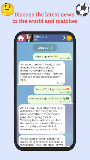 Ronaldo: Chat & Games Screenshot 2