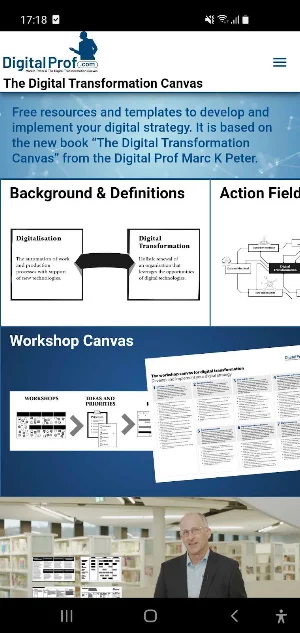 Digital Transformation Canvas Screenshot 1