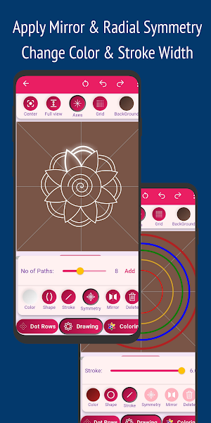 Rangoli Drawing | Dots & Color Screenshot 3