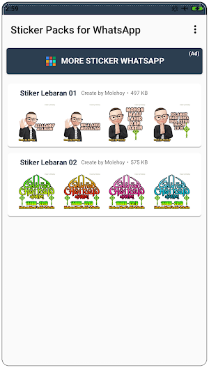 Stiker Lebaran Idul Fitri 2021 WAStickerApps Screenshot 0