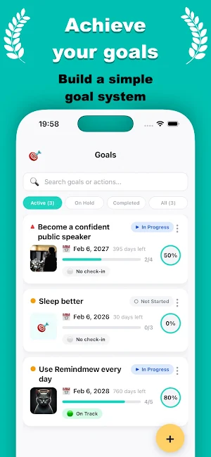 RemindMew: Achieve Goals Screenshot 0