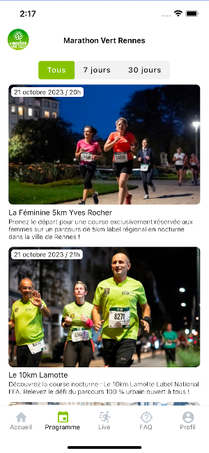 Marathon Vert de Rennes Screenshot 2