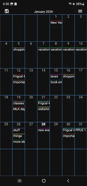 Frigcal Screenshot 0