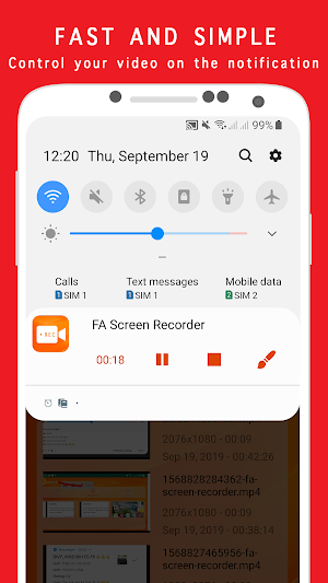 FA Screen Recorder - Full HD, 2K, 4K video Screenshot 3