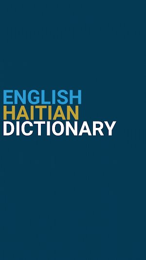 English : Haitian Dictionary Screenshot 0