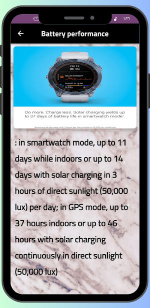 Garmin fenix 7S guide Screenshot 0