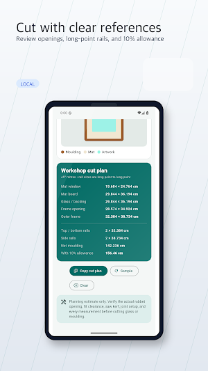 Picture Frame Calculator Screenshot 3