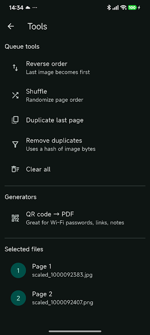 SnapPDF Photo to PDF Converter Screenshot 1