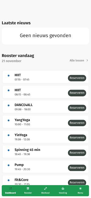 Results Gym Lemmer Screenshot 2