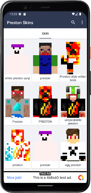 Preston Skins for Minecraft Screenshot 1