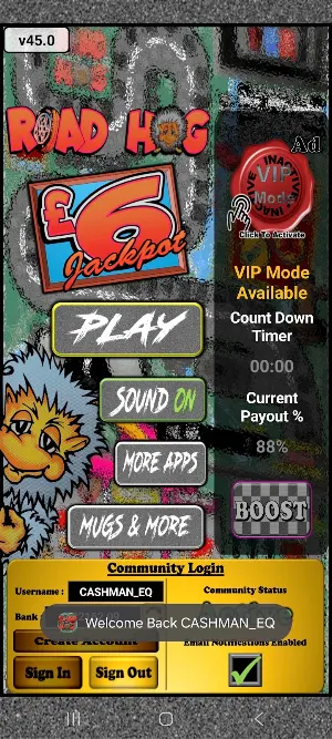 Road Hog Classic Fruit Machine Screenshot 1
