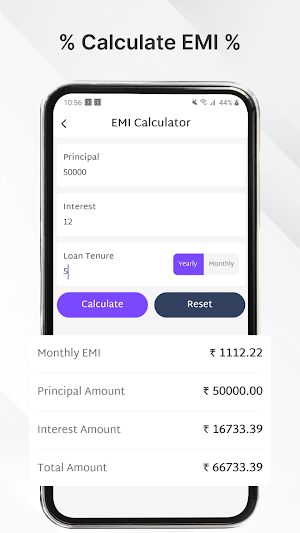 Easy EMI Loan Calculator Screenshot 3