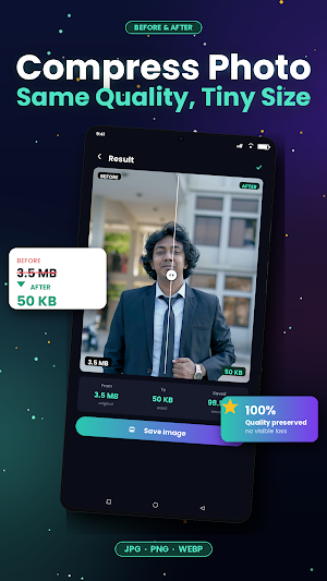 Photo Compressor: Reduce Size Screenshot 2